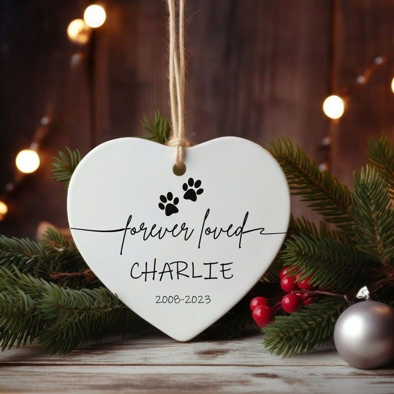 Personalized Dog Memorial Ornament Dog Loss Ornament