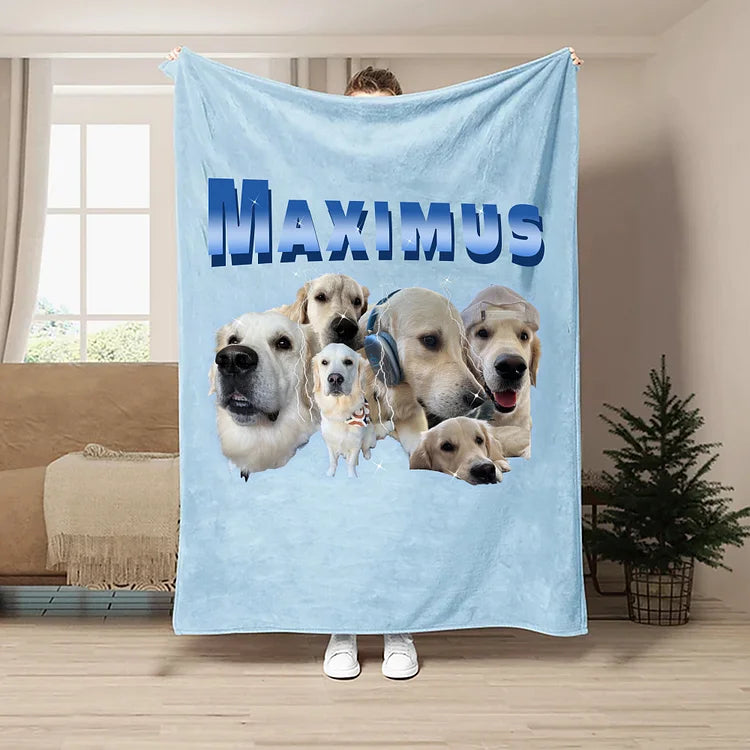 Custom Vintage Pets Blanket