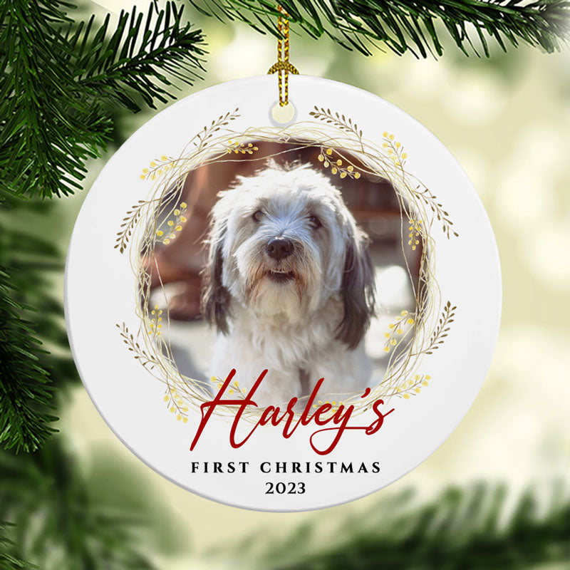 First Christmas Personalized Christmas Ornaments Custom Photo Gift