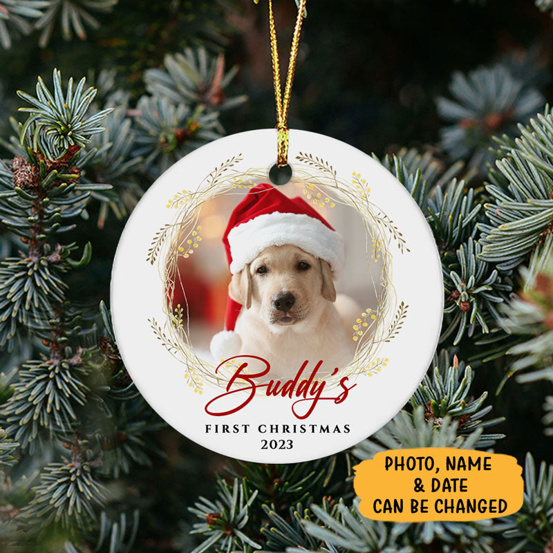 First Christmas Personalized Christmas Ornaments Custom Photo Gift