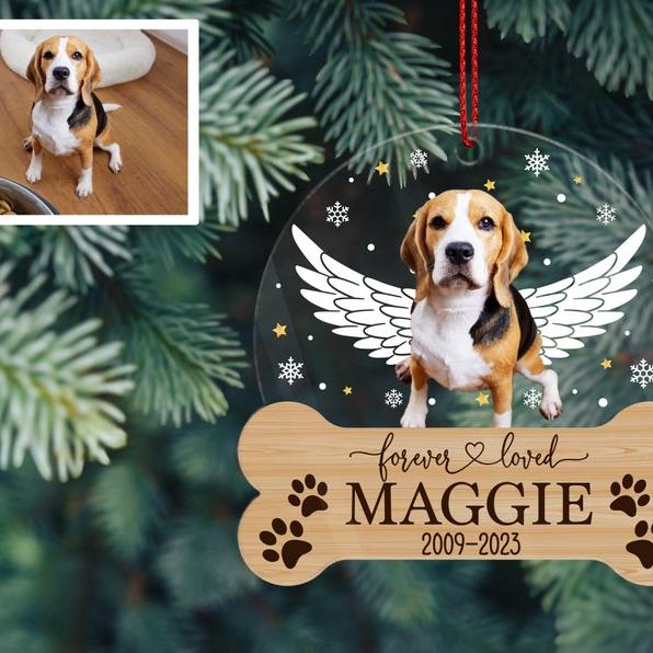 Dog Memorial Ornament Dog Christmas Ornaments Personalized