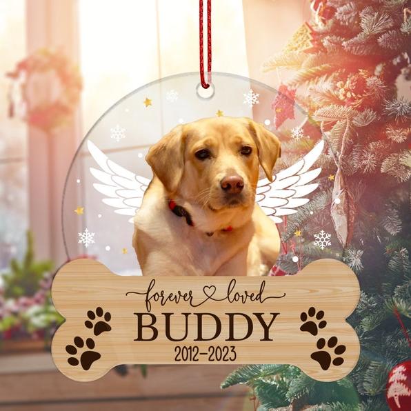 Dog Memorial Ornament Dog Christmas Ornaments Personalized